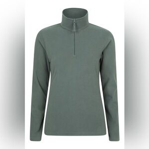 Mountain Warehouse Women's Sage Green Pullover Fleece Jacket Sweatshirt Size L